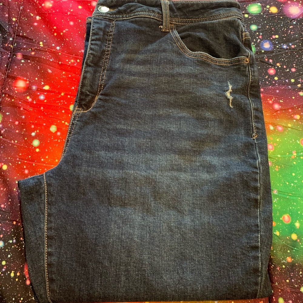 Terra & Sky Dark Blue Relaxed Fit Women’s Jeans